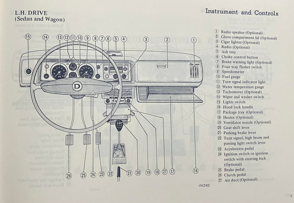 Instructie boekje voor Datsun Cherry 100A en 120A uit 1975, Ophalen of Verzenden