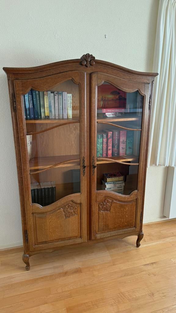 Antieke boekenkast - Houten, Ophalen, Gebruikt, 100 tot 150 cm, 150 tot 200 cm
