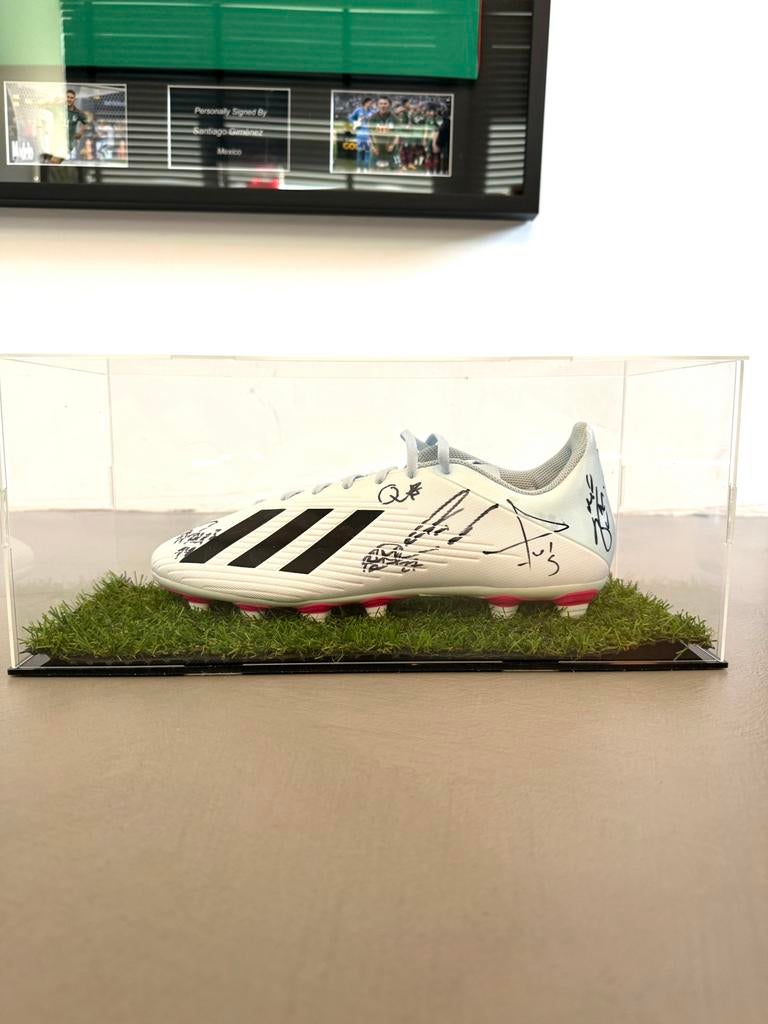 Door Feyenoorders gesigneerde voetbalschoen, Ophalen of Verzenden, Nieuw, Feyenoord, Overige typen