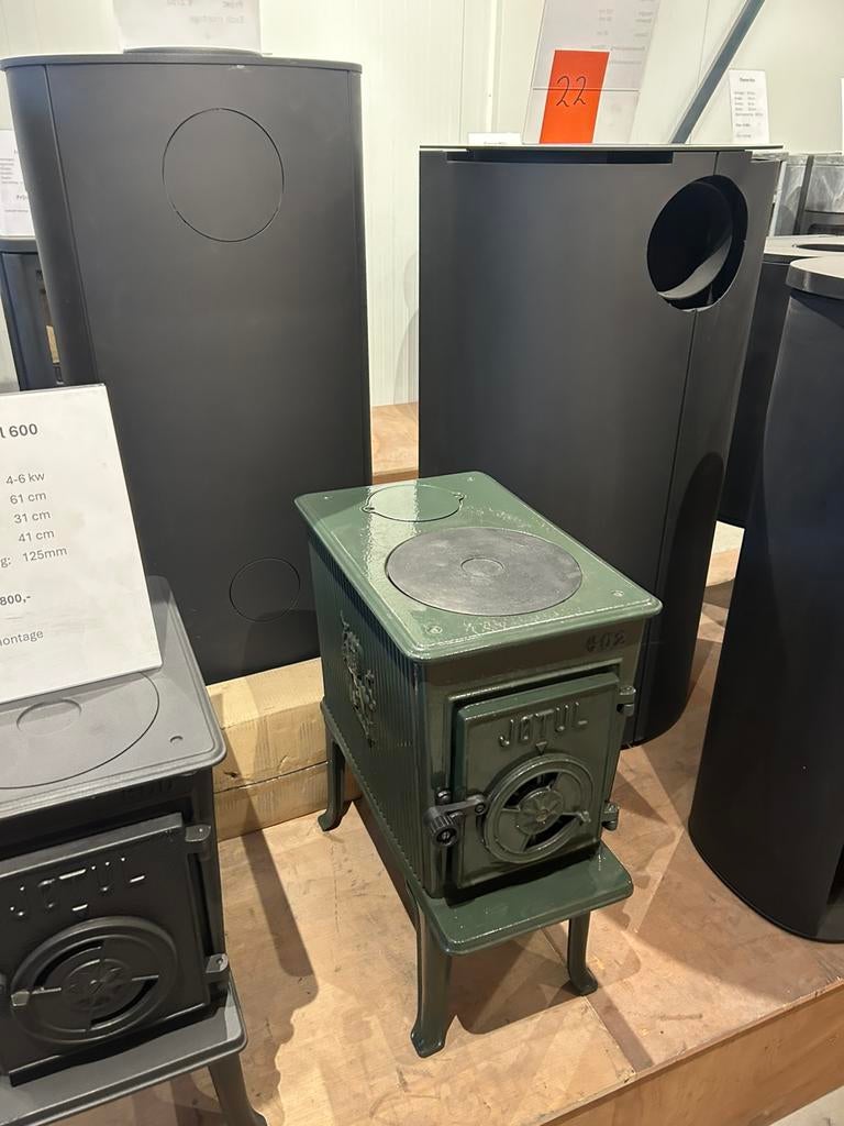 Jotul 602 groen geëmailleerd (nog nooit gebruikt), Ophalen of Verzenden