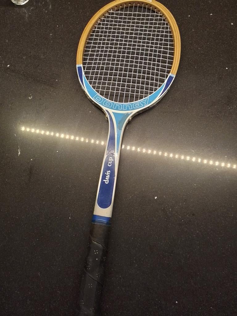 Donnay Davis Cup houten tennisracket, Ophalen of Verzenden, Racket, Overige merken