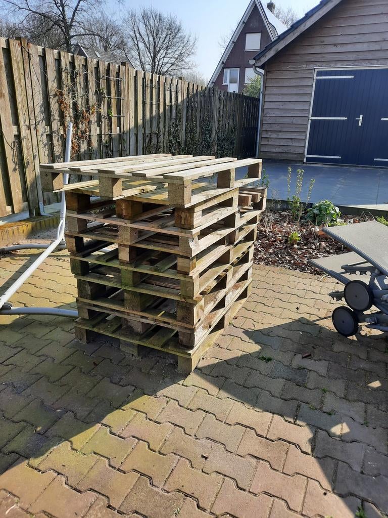 Gratis pallets, Ophalen, Gebruikt