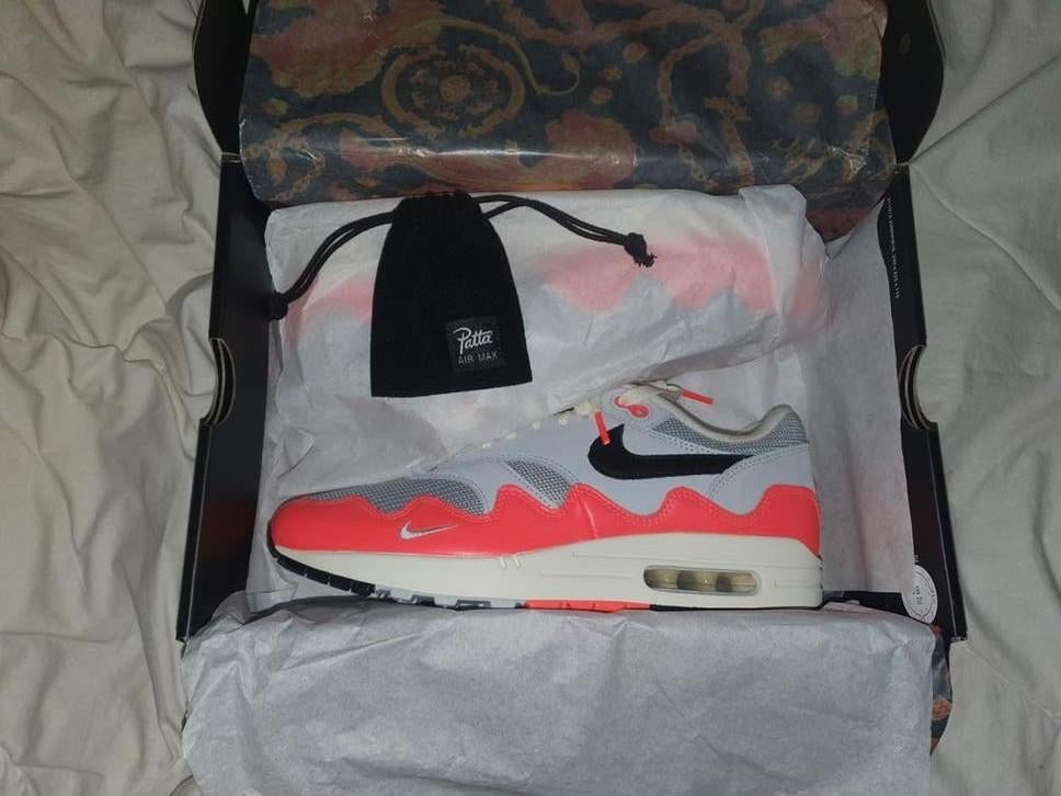 Nike air max 1 patta crimson white, Nike, Nieuw, Ophalen of Verzenden, Sneakers of Gympen