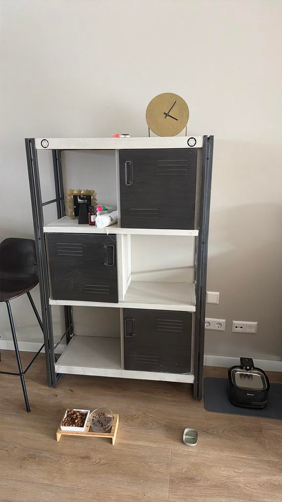 Industrieel Vakkenkast met deuren, Ophalen of Verzenden, Gebruikt