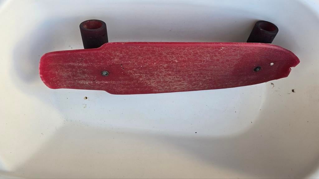 Rood Skateboard - Gebruikt, Ophalen of Verzenden, Gebruikt, Skateboard
