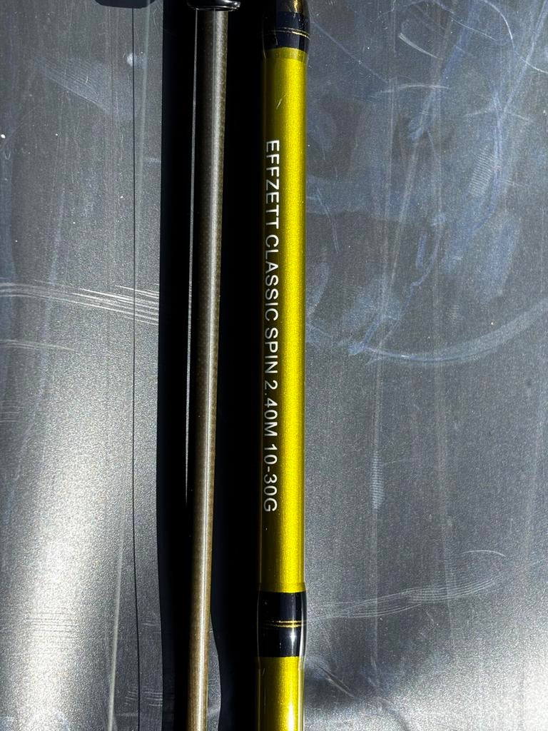 DAM effzett classic spin 2.40 m 10-30G incl tas en molen., Ophalen, Zo goed als nieuw, Werphengel