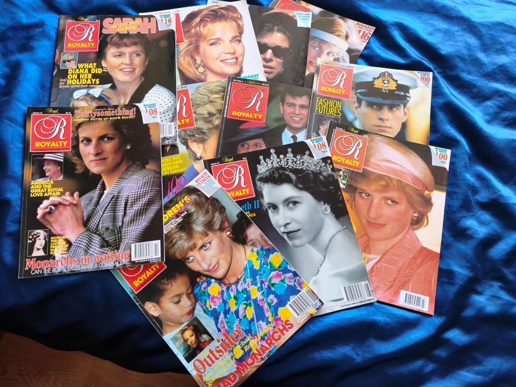 Royalty tijdschriften Diana enz Engels 11 tijdschriften 1990, Ophalen of Verzenden, Zo goed als nieuw, Tijdschrift of Boek