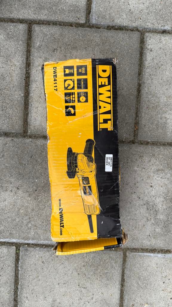 DeWalt DWE4117 haakse slijpmachine, Ophalen, Nieuw, 700 tot 1000 watt, Haakse handslijpmachine
