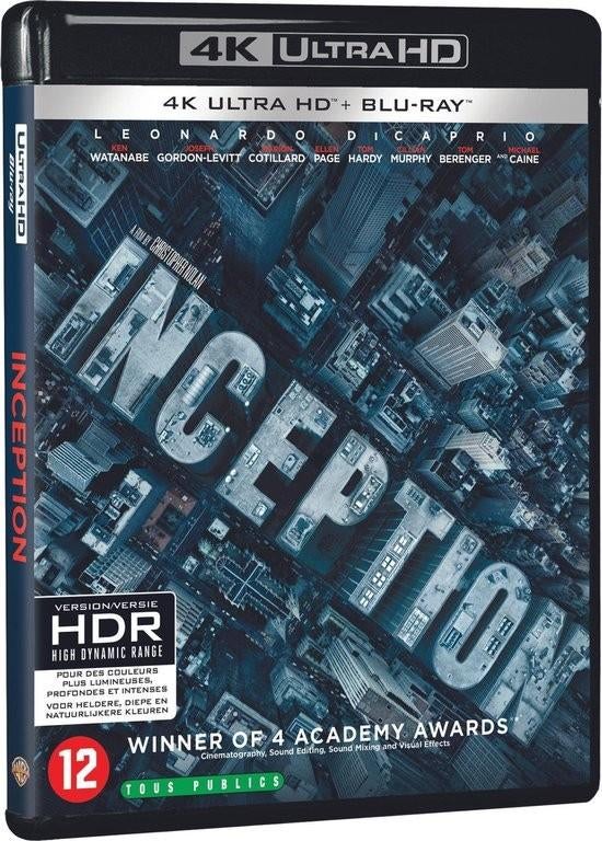 Inception 4K UHD/Ultra HD Blu-Ray NL (Sealed), Ophalen of Verzenden, Nieuw in verpakking, Actie