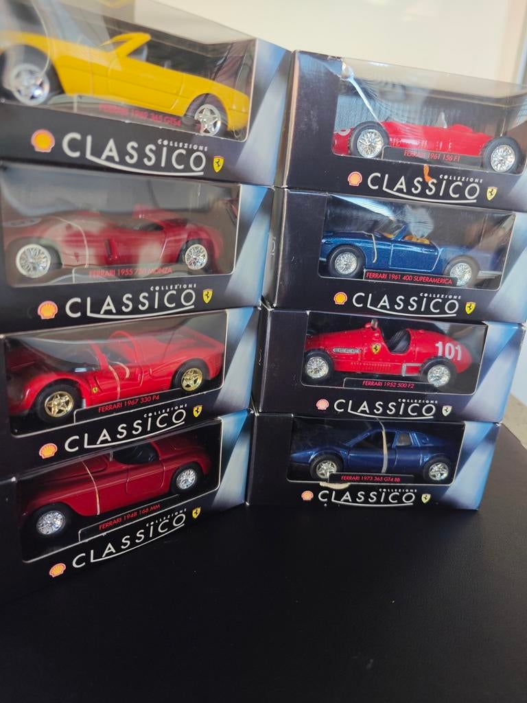 Shell Classico Ferrari Modelauto Collectie - 8 Stuks, Ophalen of Verzenden, Nieuw, Auto, Overige merken