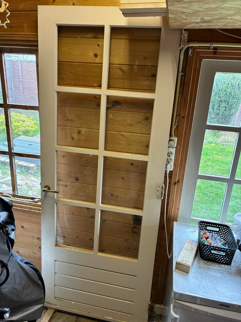 Jaren 30 massieve binnendeur, Ophalen, Gebruikt, 80 tot 100 cm, Binnendeur