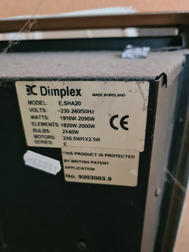 Kachel met schouw, Ophalen, Gebruikt, Vrijstaande haard, Elektrische haard