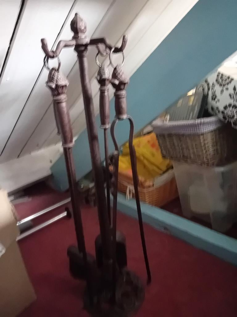 Openhaard  gietijzeren set, Huis en Inrichting, Haarden, Ophalen of Verzenden, Vrijstaande haard, Houthaard