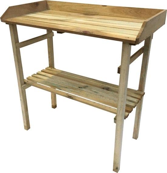 Oppottafel - 80cm x 40cm x 81cm, Verzenden, Nieuw, Rechthoekig, Teakhout