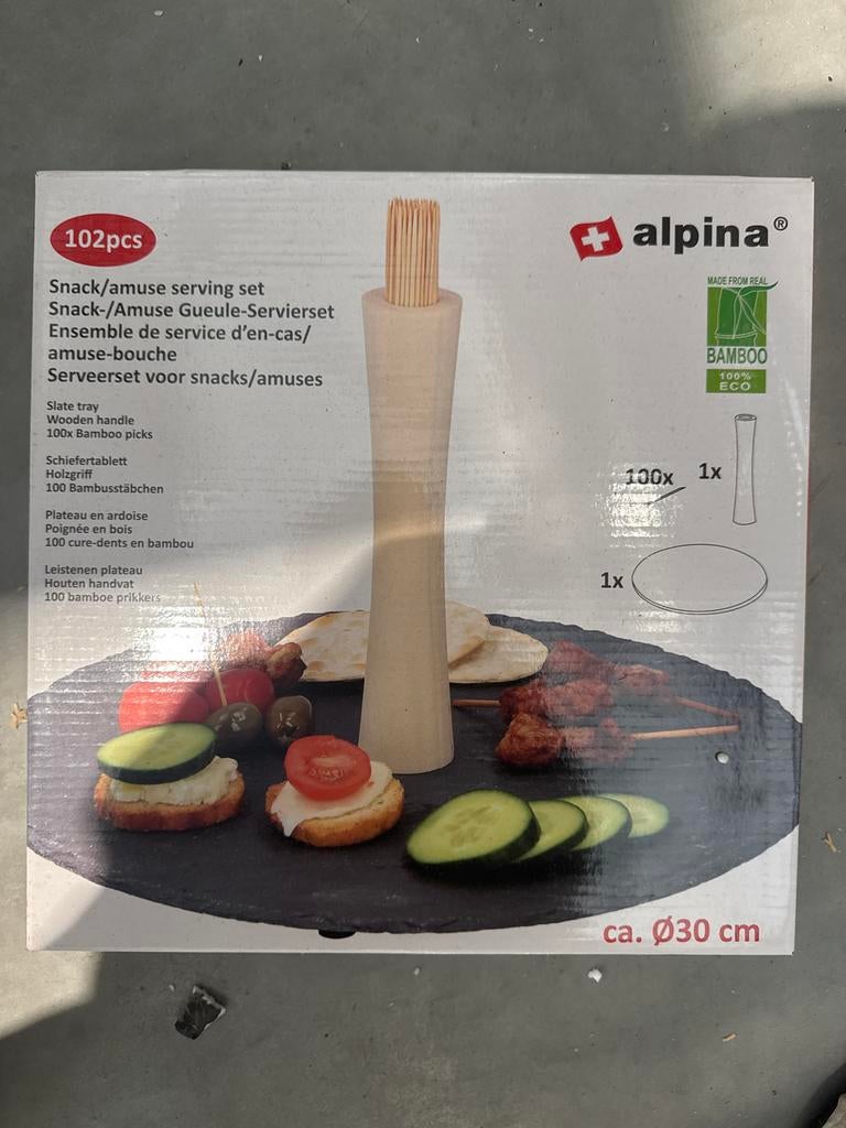 Alpina snack/amuse serveerset, Ophalen of Verzenden, Nieuw