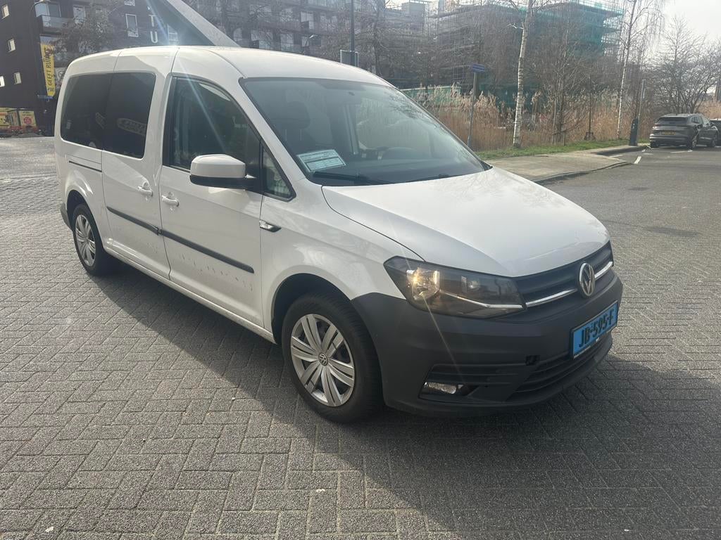 Volkswagen Caddy 2.0 TDI 75KW Maxi Combi 2016 rolstoel auto, Euro 6, 4 cilinders, Volkswagen, Wit