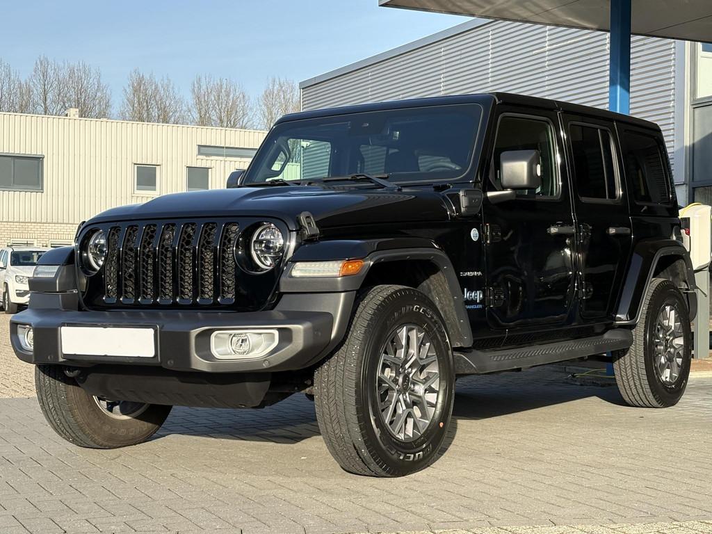 Jeep Wrangler Unlimited 4xe 380pk Sahara PHEV | Leder | Stoe, Automaat, Euro 6, 4 cilinders, Cabriolet