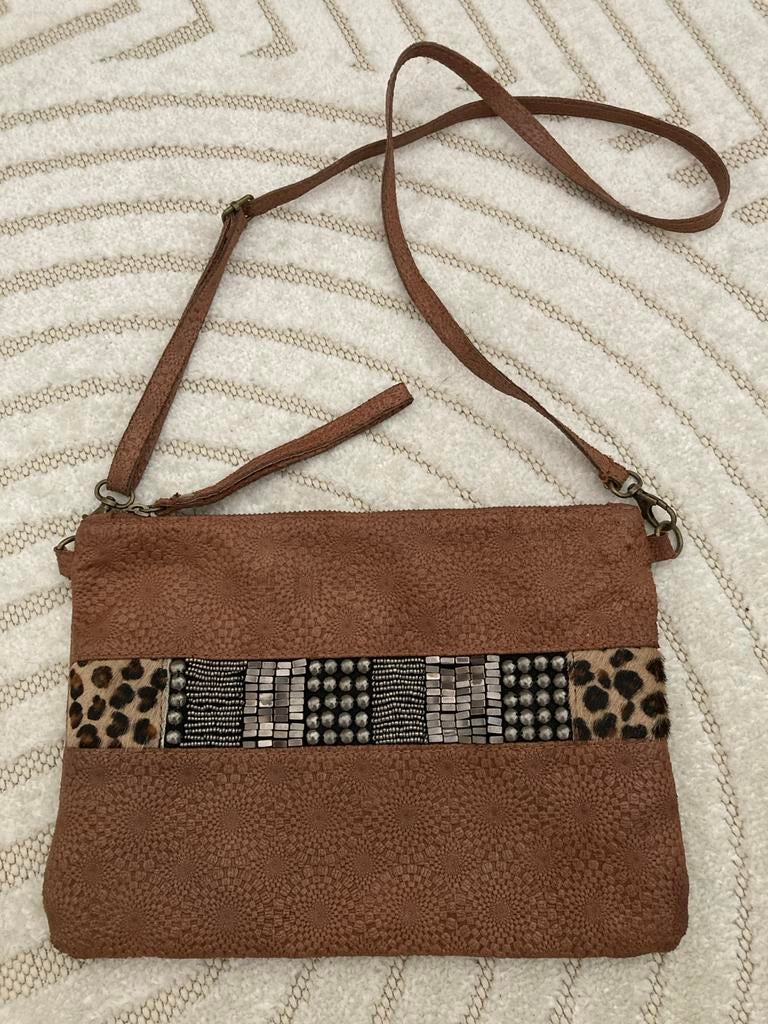 Bruin schouder tasje, Overige merken, Gebruikt, Bruin, Ophalen of Verzenden