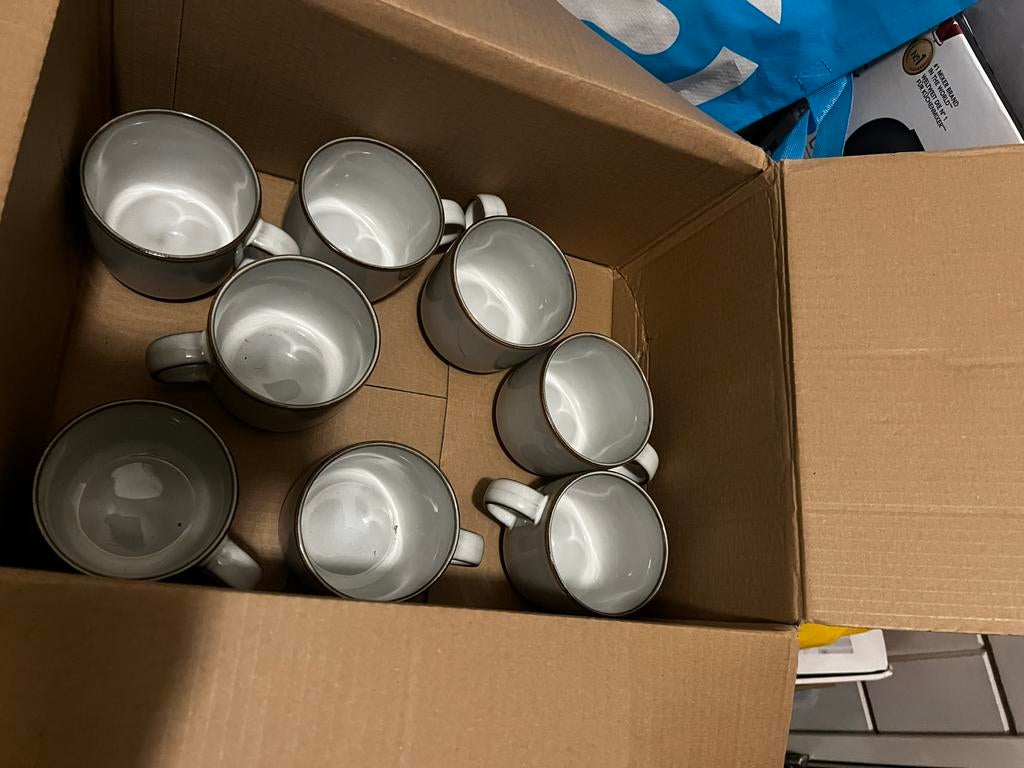 8 IKEA mokken, Gebruikt, Keramiek, Ophalen of Verzenden, Effen