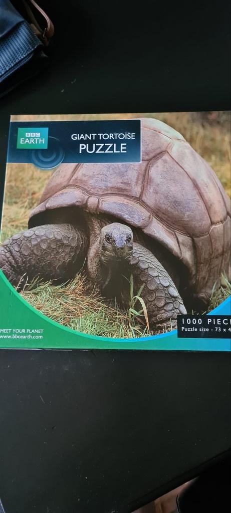 BBC Earth Giant Tortoise puzzel 1000 stukjes, Ophalen of Verzenden, 500 t/m 1500 stukjes, Zo goed als nieuw, Legpuzzel