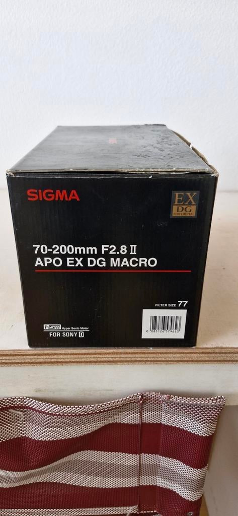 Sigma 70-200mm F2.8 II APO EX DG MACRO (Sony D), Ophalen of Verzenden, Zo goed als nieuw, Telelens, Zoom