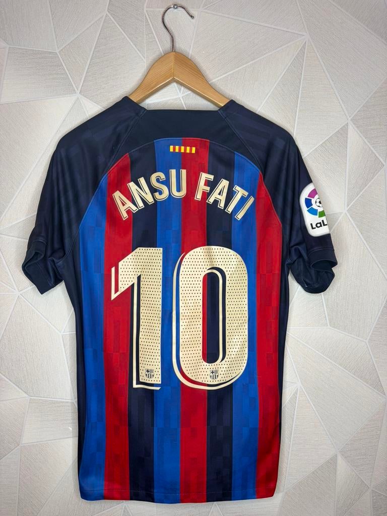 FC Barcelona Thuis 2022/2023 Ansu Fati, Sport en Fitness, Voetbal, Gebruikt, Shirt, Maat M, Ophalen of Verzenden