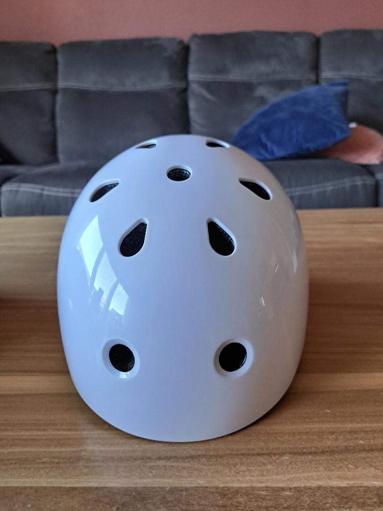 Kinderhelm wit verstelbaar Oxelo ZGAN, Ophalen of Verzenden, Zo goed als nieuw, Jongen of Meisje, Decathlon Oxelo