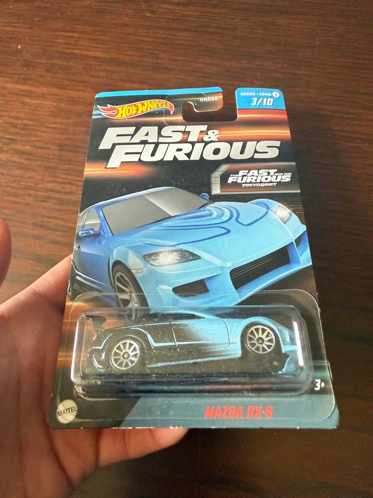 Hot Wheels Fast & Furious Mazda RX-8, 1:50 of kleiner, Auto, Nieuw, Ophalen