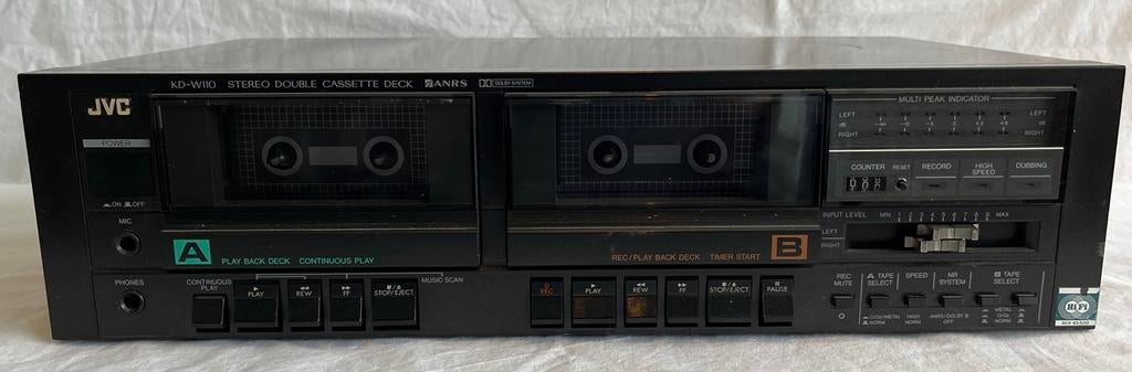 JVC KD-W110NE Dubbel Cassettedeck - Goede staat, Ophalen of Verzenden, Dubbel, JVC, High speed dubbing