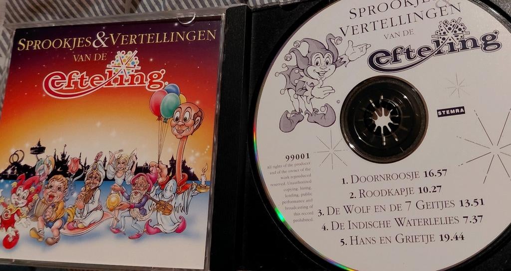Sprookjes & Vertellingen van de Efteling CD, Ophalen of Verzenden, Gebruikt, Verhaal of Sprookje, 6 tot 9 jaar