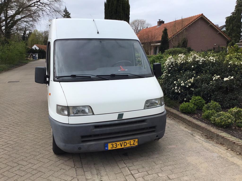 Fiat Ducato 14 2.8 D 1998 zelfbouw camper, Chemisch toilet, Buscamper of Camperbus, Fiat, Tot en met 2