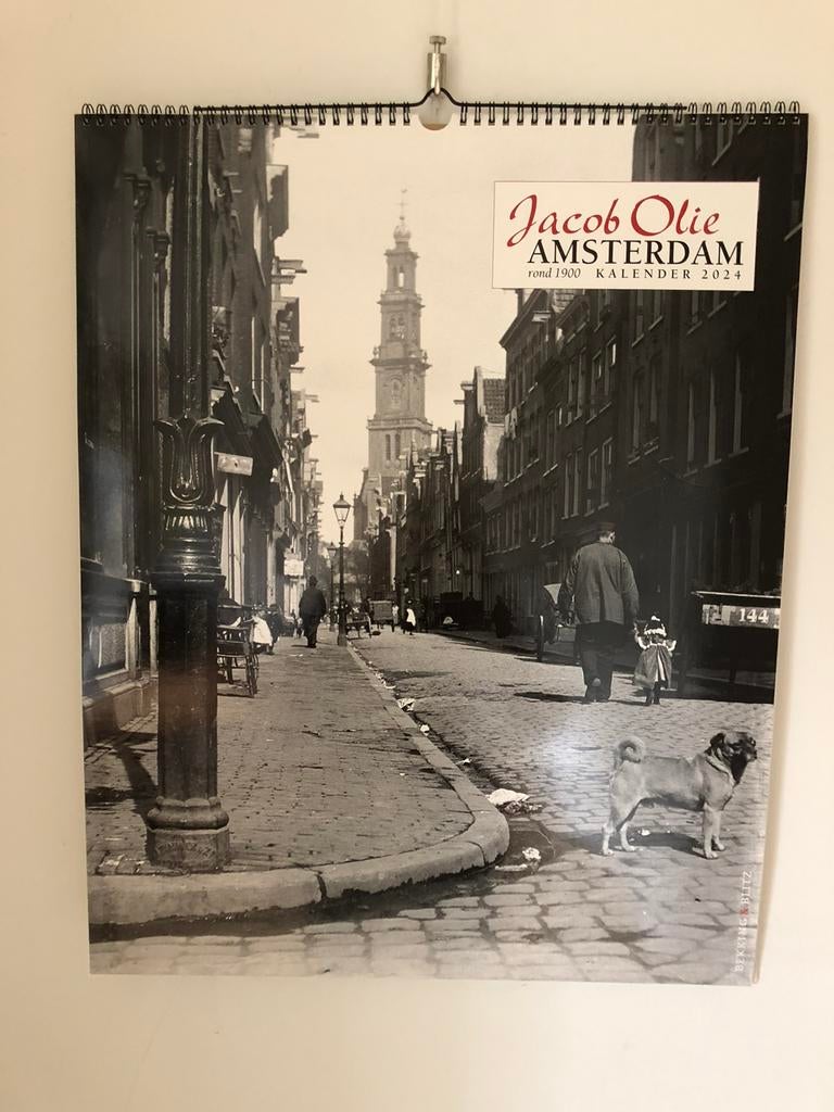 Kalender jacob olie foto’s amsterdam 1900; bekking & blitz, Ophalen, Maandkalender, Nieuw