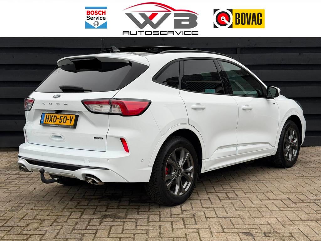 Ford KUGA 2.5 PHEV ST-Line X I PANO I HuD I B&O I Trekhaak, 14 kWh, Gebruikt, 4 cilinders, Wit