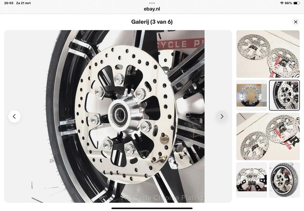 Set  remschijven Harley Davidson touring etc chrome rotors, Motoren, Onderdelen | Harley-Davidson, Nieuw, Ophalen of Verzenden