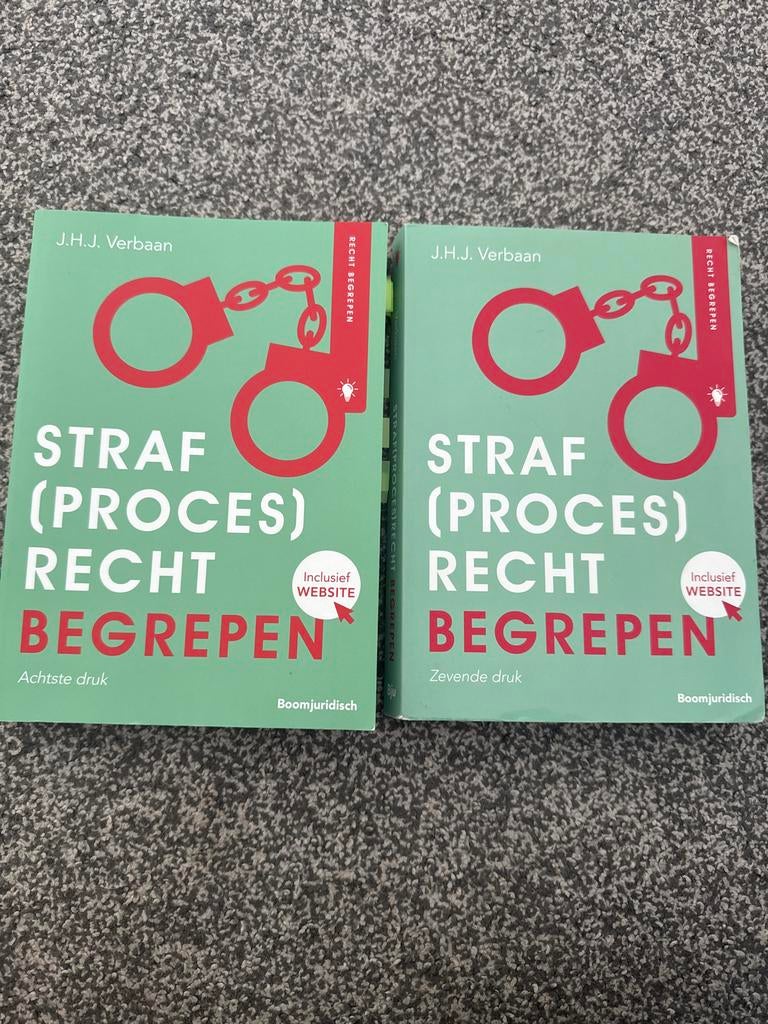 Straf(proces)recht Begrepen - 7e en 8e druk, Boeken, Ophalen of Verzenden, Gamma, Zo goed als nieuw, HBO