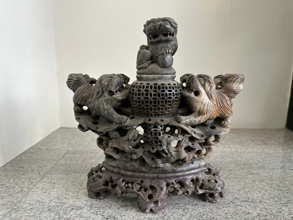 Spekstenen wierook brander., Antiek en Kunst, Ophalen