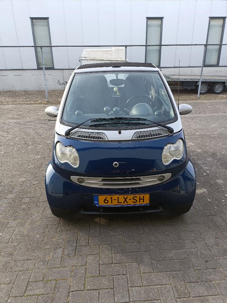 Smart 0.7 Cabrio 45KW AUT 2003 Grijs, Achterwielaandrijving, Cabriolet, Blauw, 61 pk