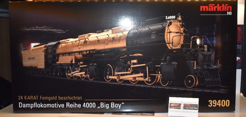 Märklin 39400 a Golden Big Boy, Wisselstroom, Locomotief, Nieuw, Ophalen of Verzenden