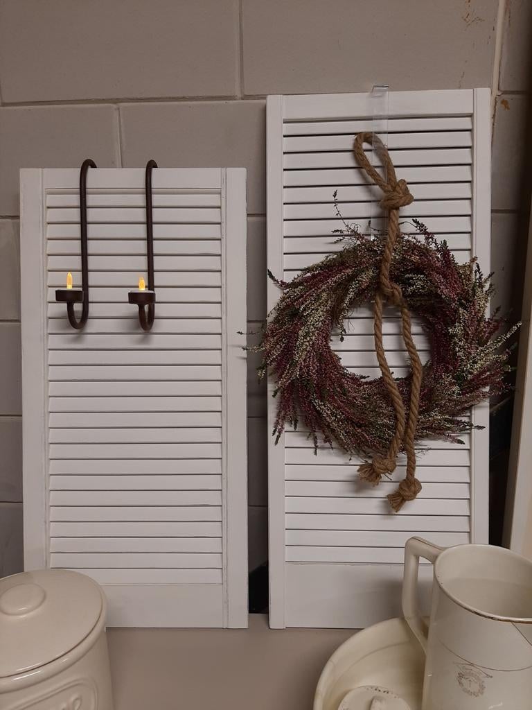 Landelijke luiken, louvre deurtje, shutter, decoratie, Ophalen, Zo goed als nieuw, Gemaalweg 12b Rutten, Ari-Janne.nl