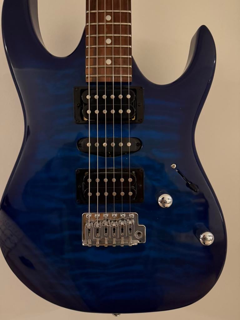 Ibanez GRX70QA-TBB GIO and VOX Pathfinder 10, Ophalen, Zo goed als nieuw, Solid body, Ibanez