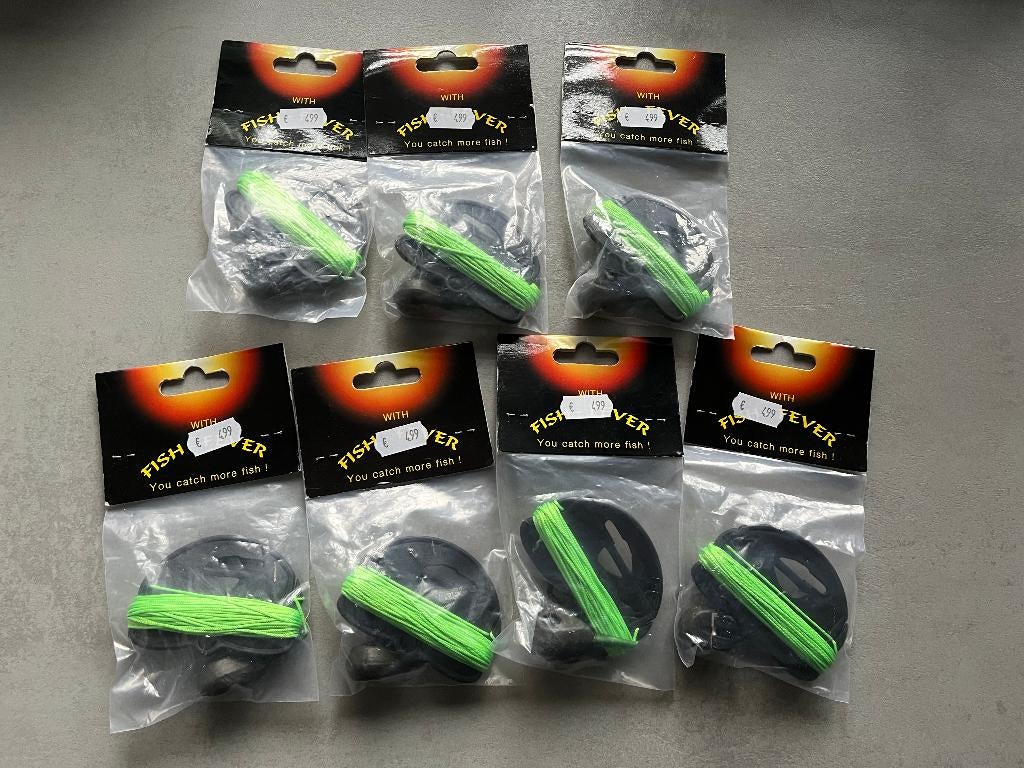 adv 208 / NIEUW set 7 verpakkingen toploodsetjes, Ophalen of Verzenden, Nieuw, Dobber of Lood