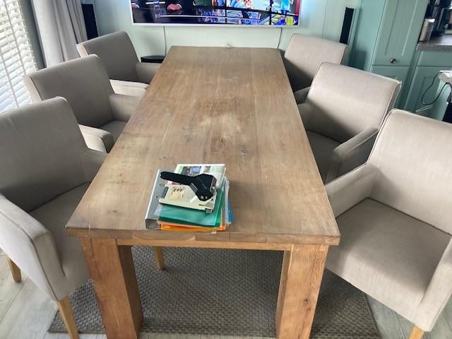 Eetkamer stoelen 6 stuks (gratis) afhalen, Gebruikt, Overige kleuren, Ophalen of Verzenden, Vijf, Zes of meer stoelen