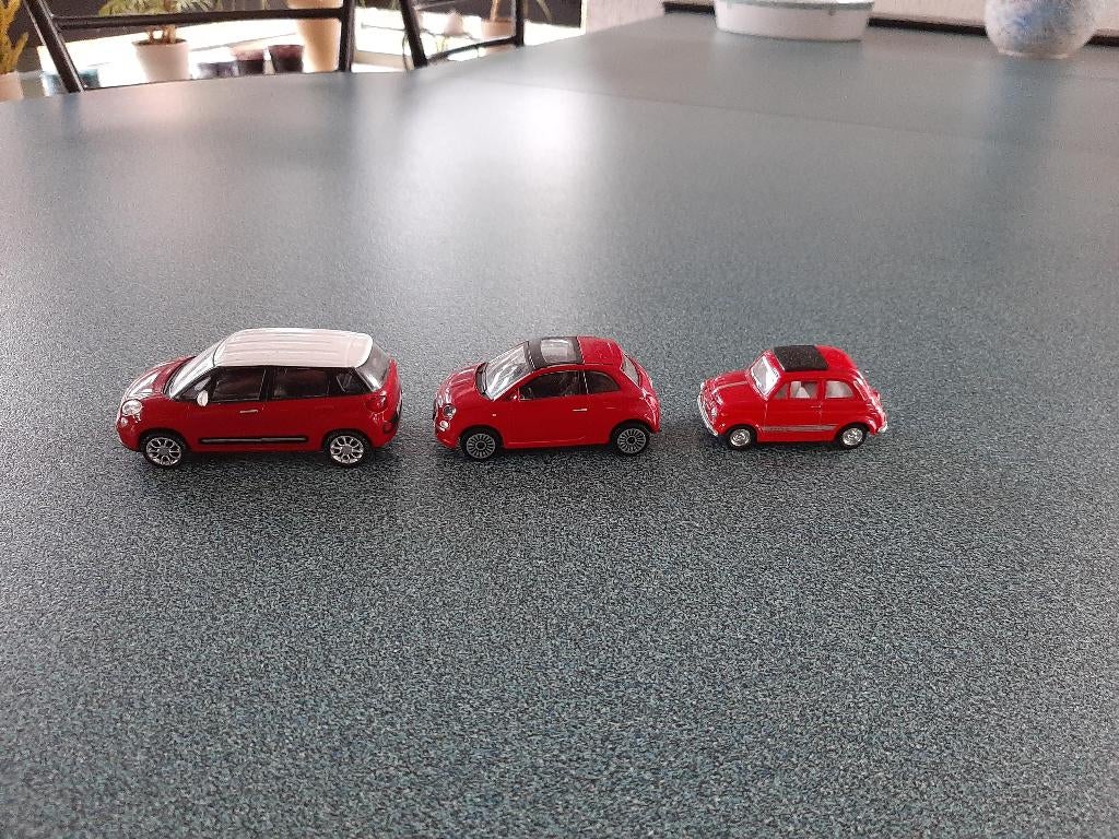 Fiat 500 verzameling, Hobby en Vrije tijd, Modelauto's | 1:43, Ophalen of Verzenden, Auto, Overige merken