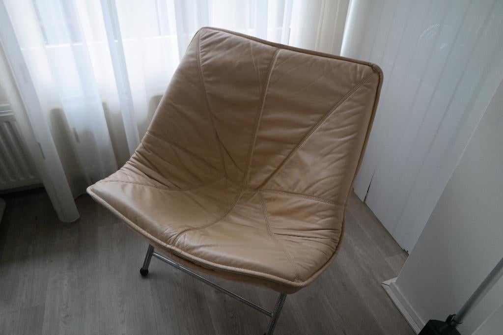 Mooie Leren stoel, Ophalen, Gebruikt, Bruin, Eén