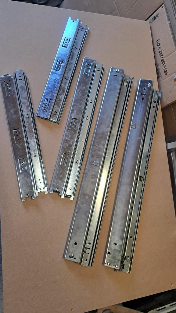 Lade rails geleiderails volledig uittrekbaar. Diverse maten, Hobby en Vrije tijd, Overige Hobby en Vrije tijd, Zo goed als nieuw