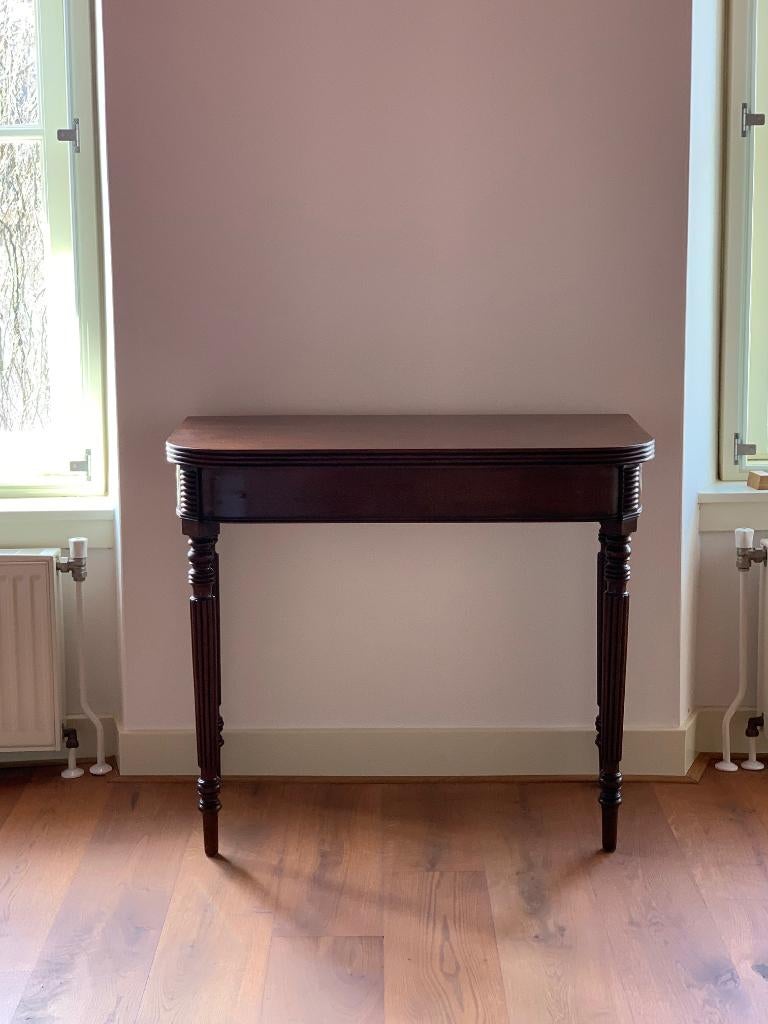 Antieke Engelse Gateleg Tafel (eettafel) Mahonie, Ophalen