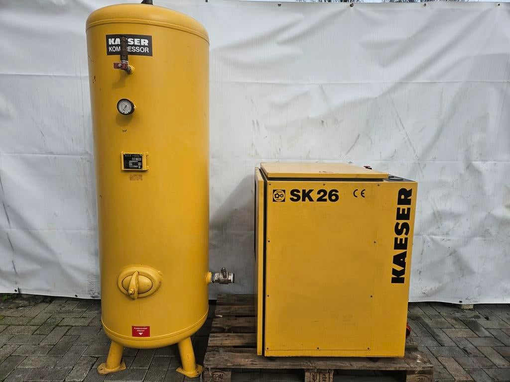 Keaser SK26 1500 l/min schroefcompressor, Doe-het-zelf en Verbouw, Compressors, Ophalen of Verzenden, Geluidgedempt, Gebruikt