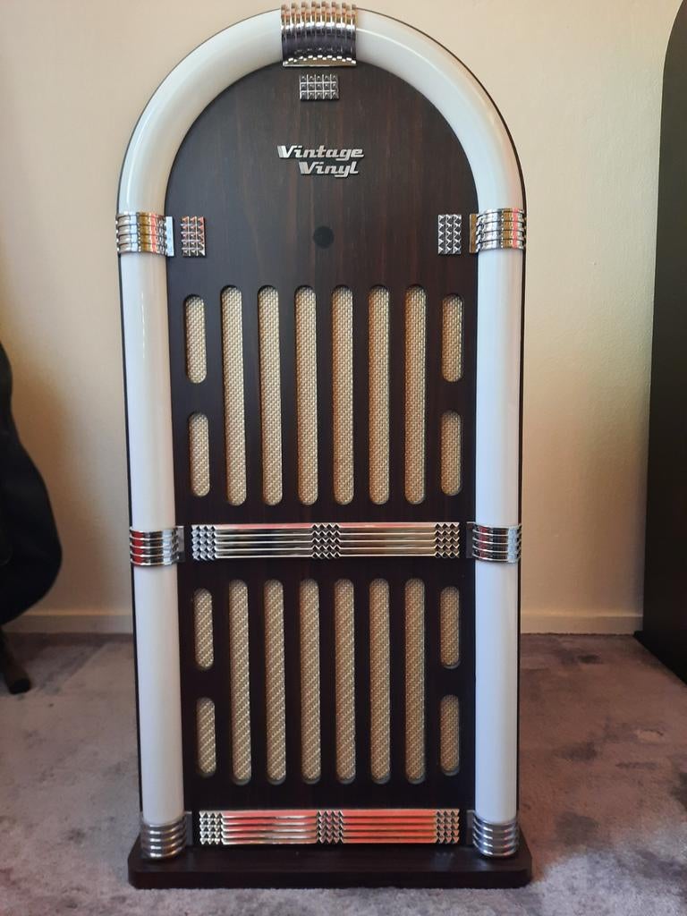 Vintage Vinyl Jukebox met Bluetooth en Afstandsbediening, Verzamelen, Ophalen, Zo goed als nieuw, 1970 tot heden, Overige merken