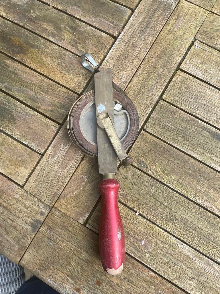 Antieke koperen landmeter - 15 meter, Ophalen of Verzenden