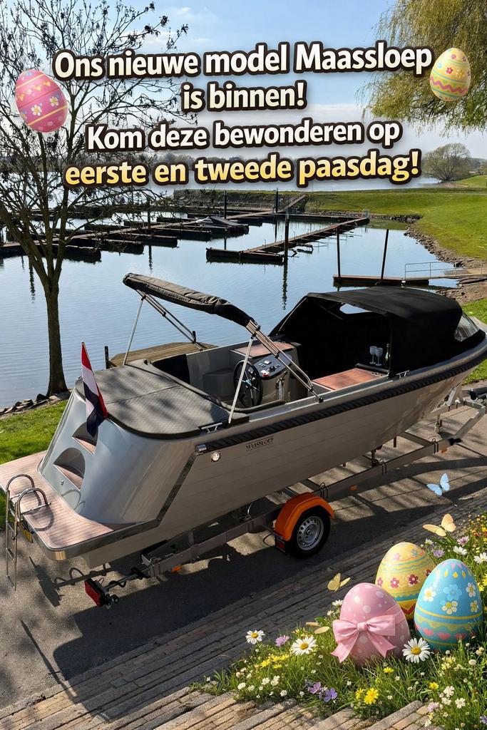 Maassloep 680 honda 60pk  nieuwste model snelvarend!